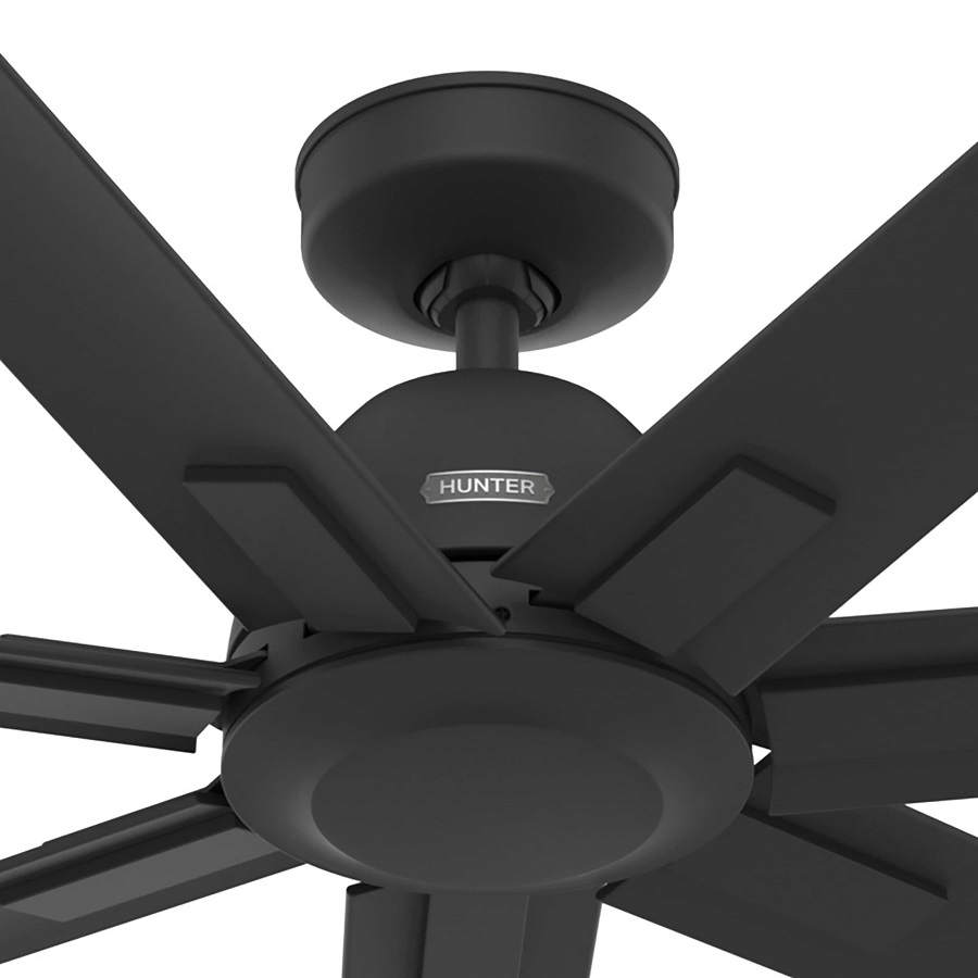 black ceiling fan no light