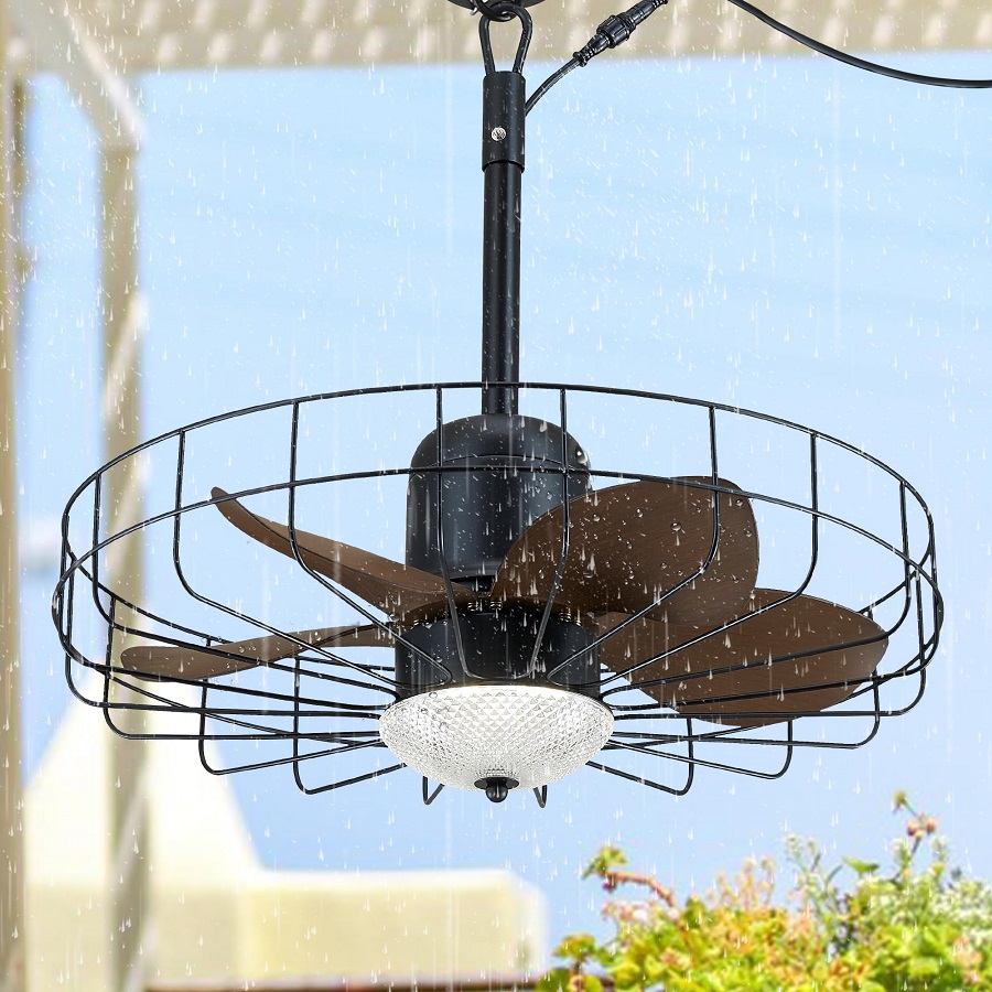 outdoor ceiling fan with light and remote