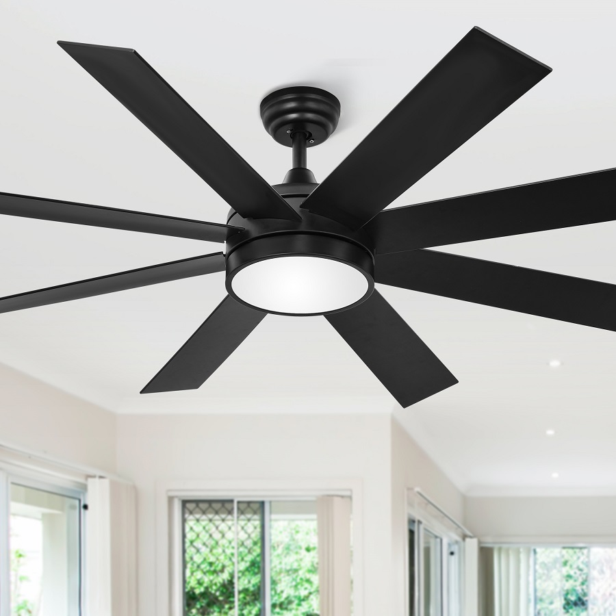 bedroom ceiling fan with light