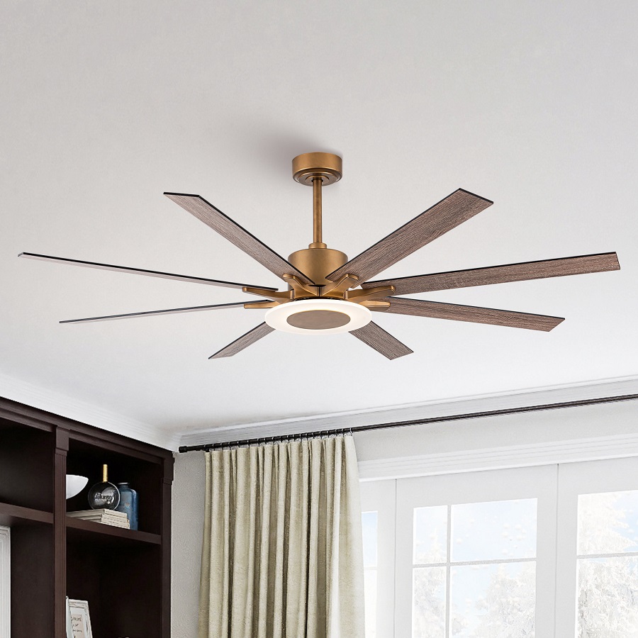 large ceiling fan with light