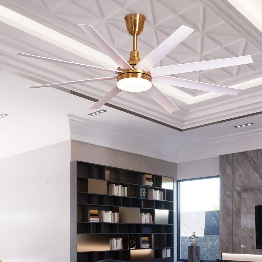 Brightening Spaces: Large Ceiling Fans with Lights