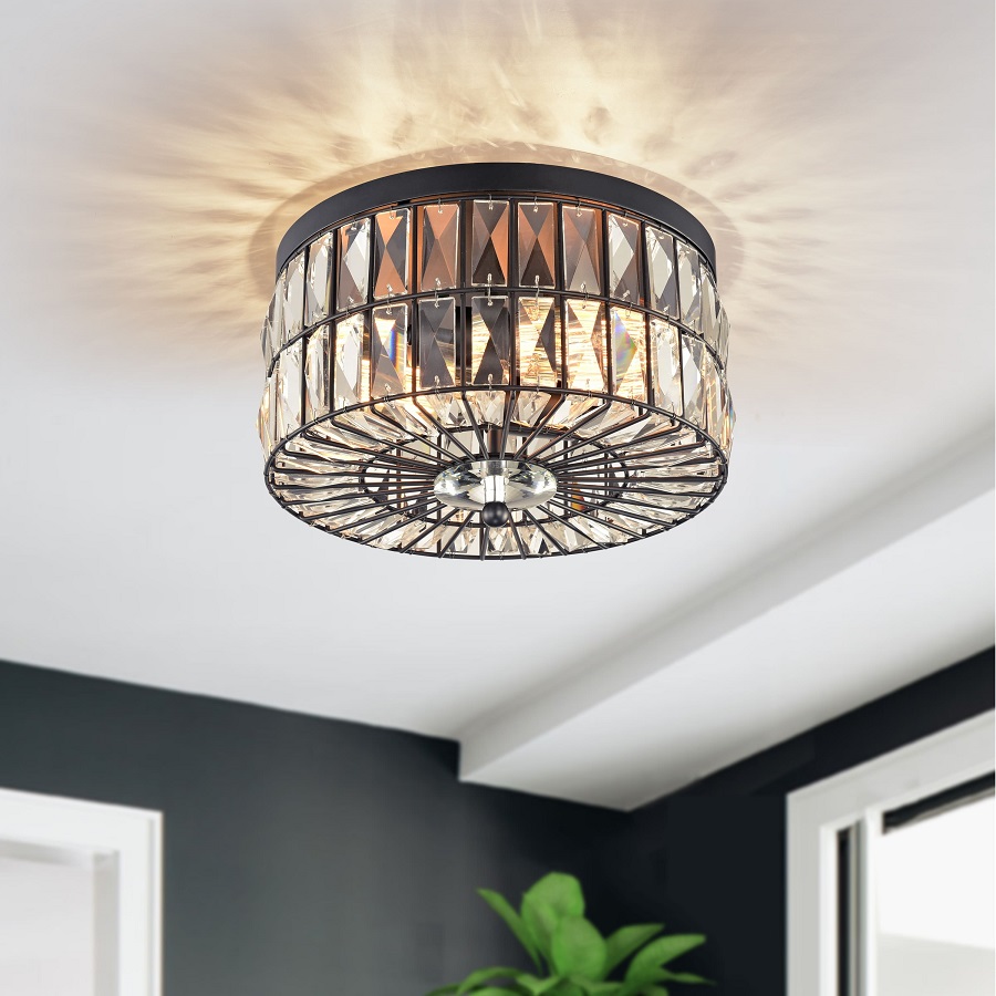 black ceiling light fixture