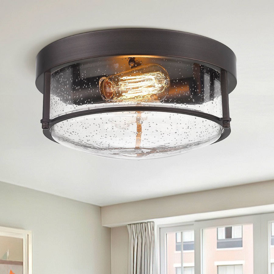 bronze flush mount ceiling light