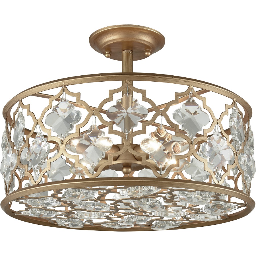 gold flush mount ceiling light