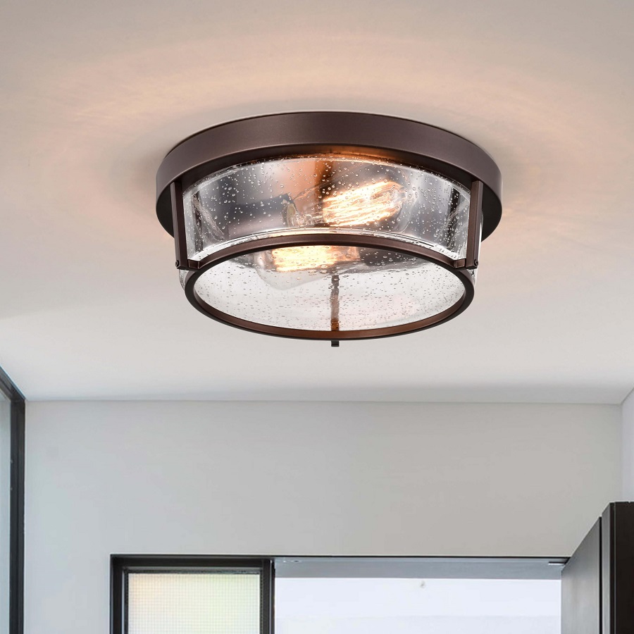 bronze flush mount ceiling light