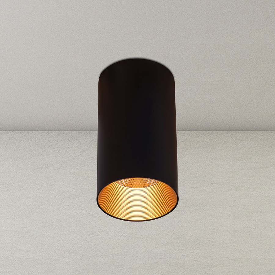 black ceiling light fixture