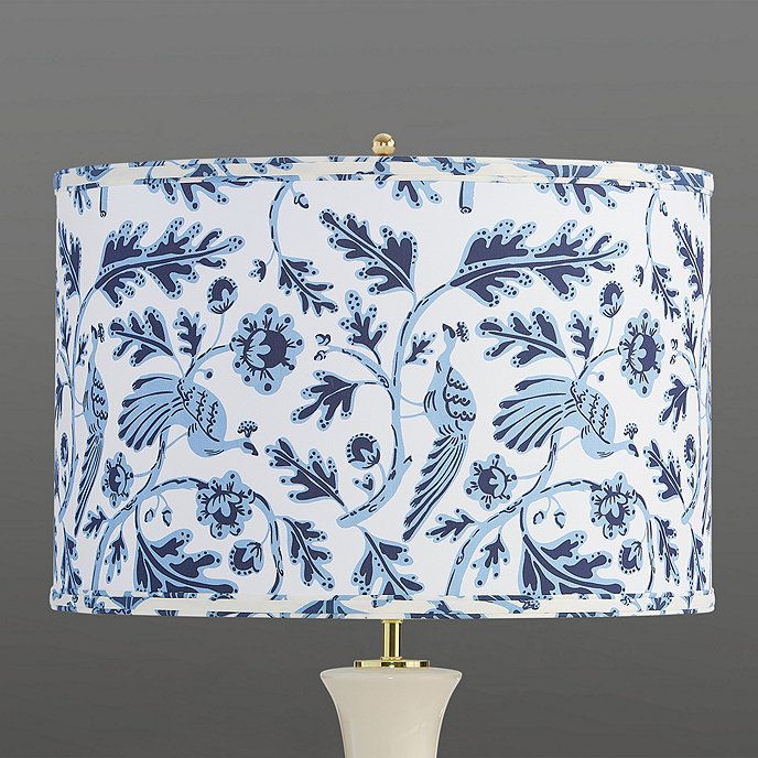 blue table lamp shade