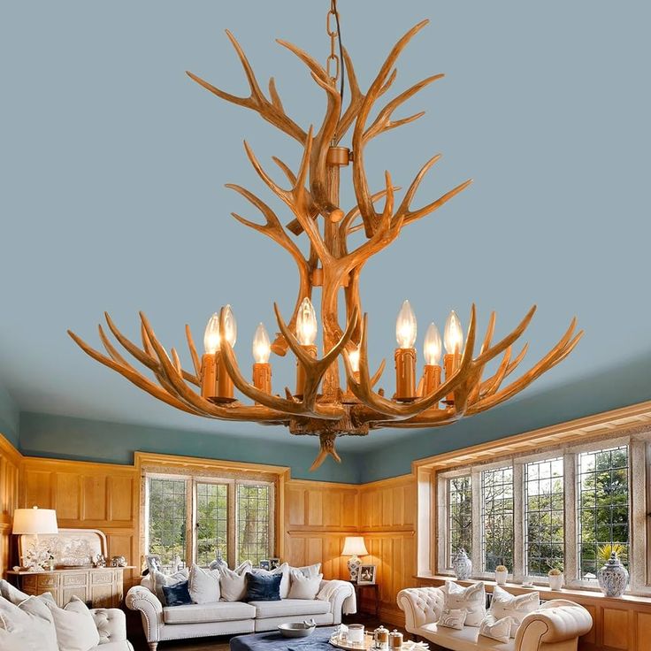 Antler lamp