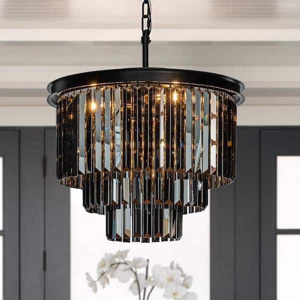black chandelier