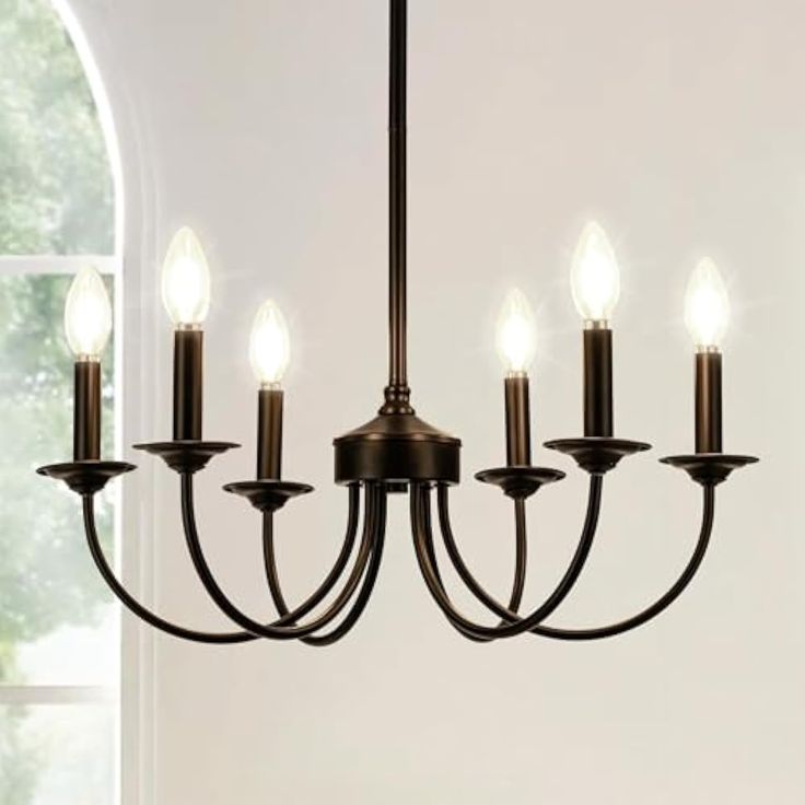 black chandelier