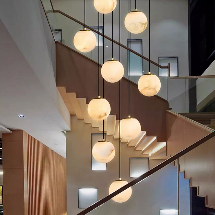 Stairway chandelier